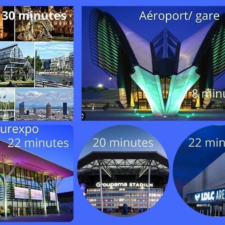 Ma maison fleurie proche aéroport, Eurexpo Janneyrias Exterior foto